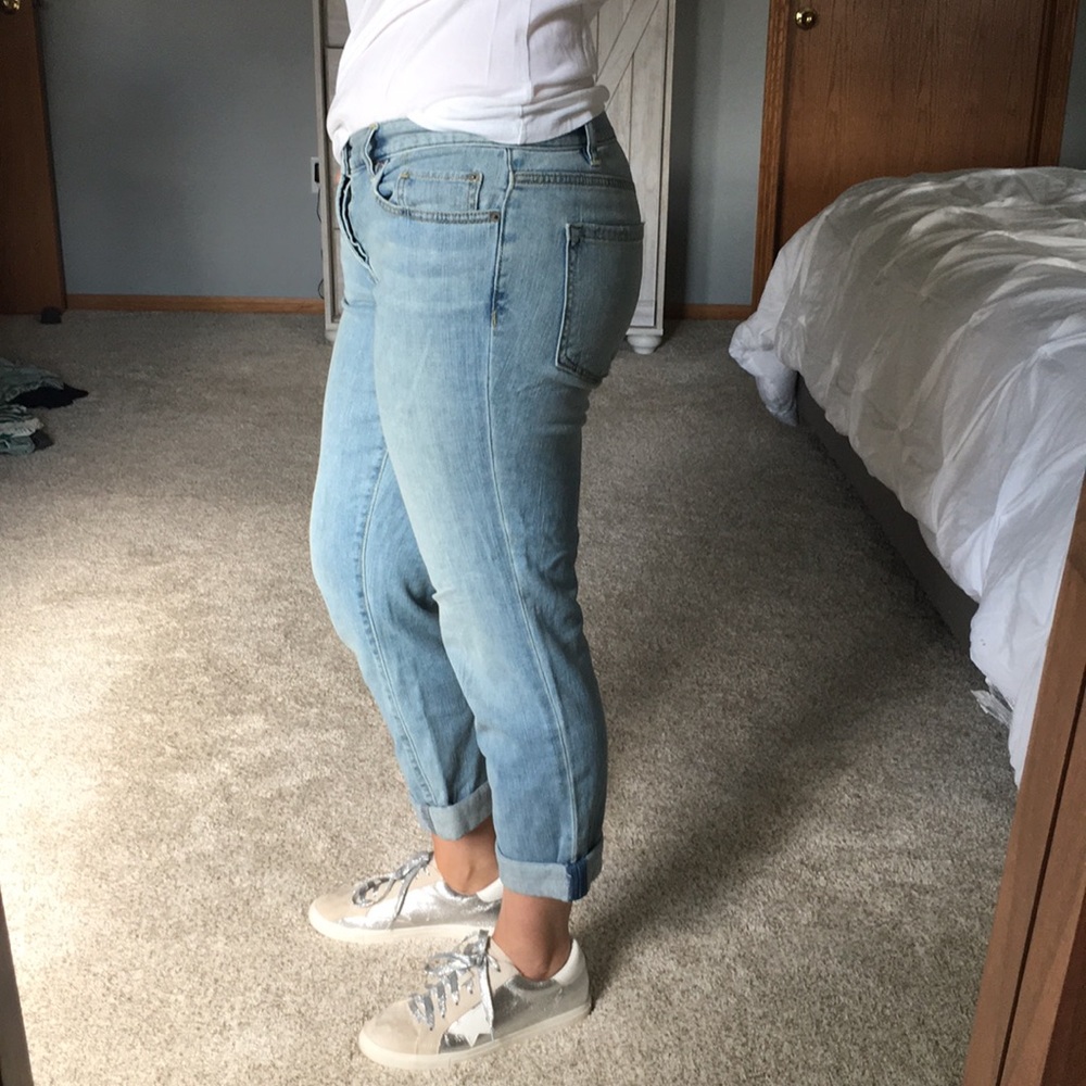 Loft Cropped Boyfriend Jeans - Picture 3 of 7